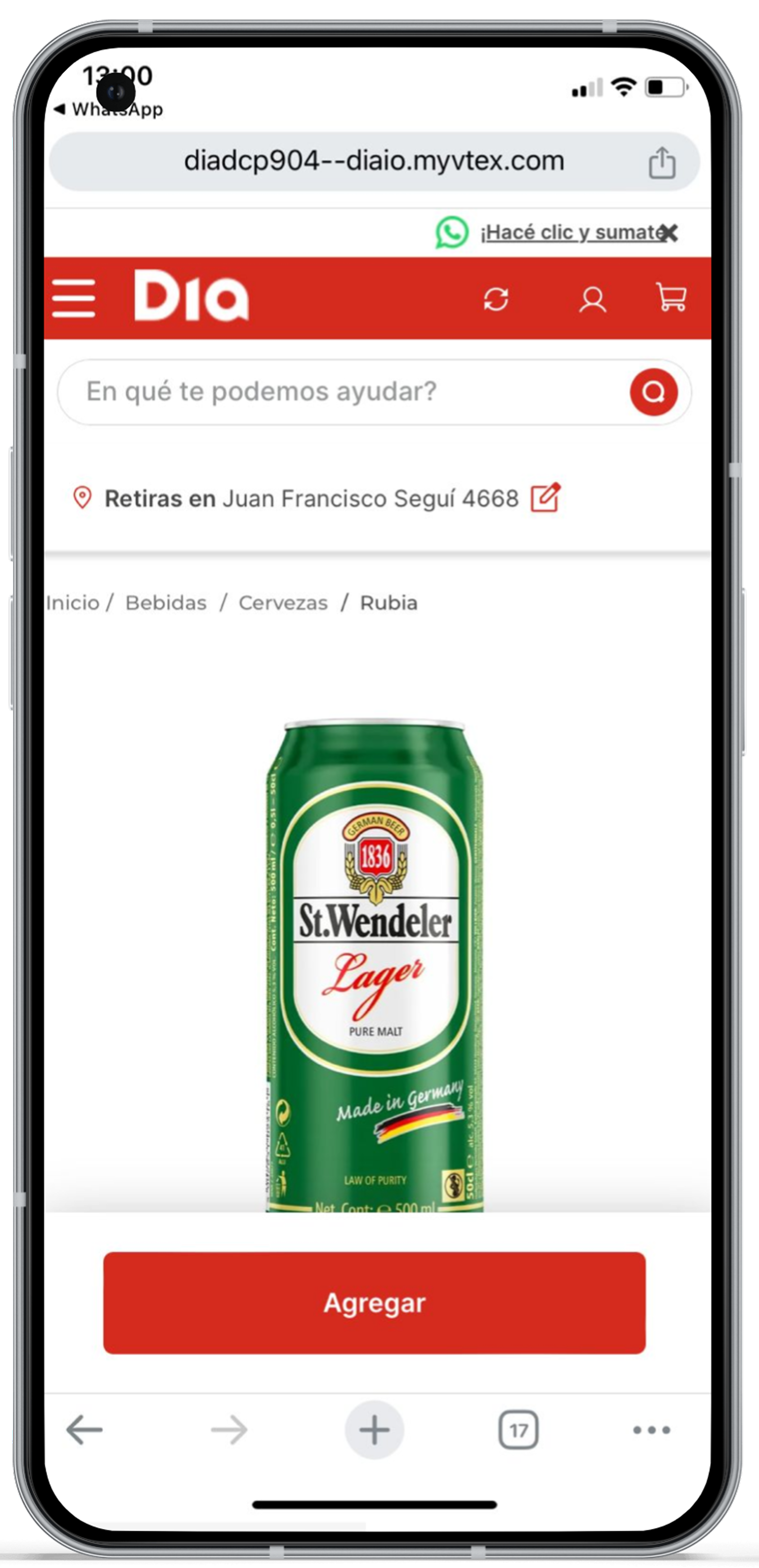 Elegí los productos y la cantidad deseada