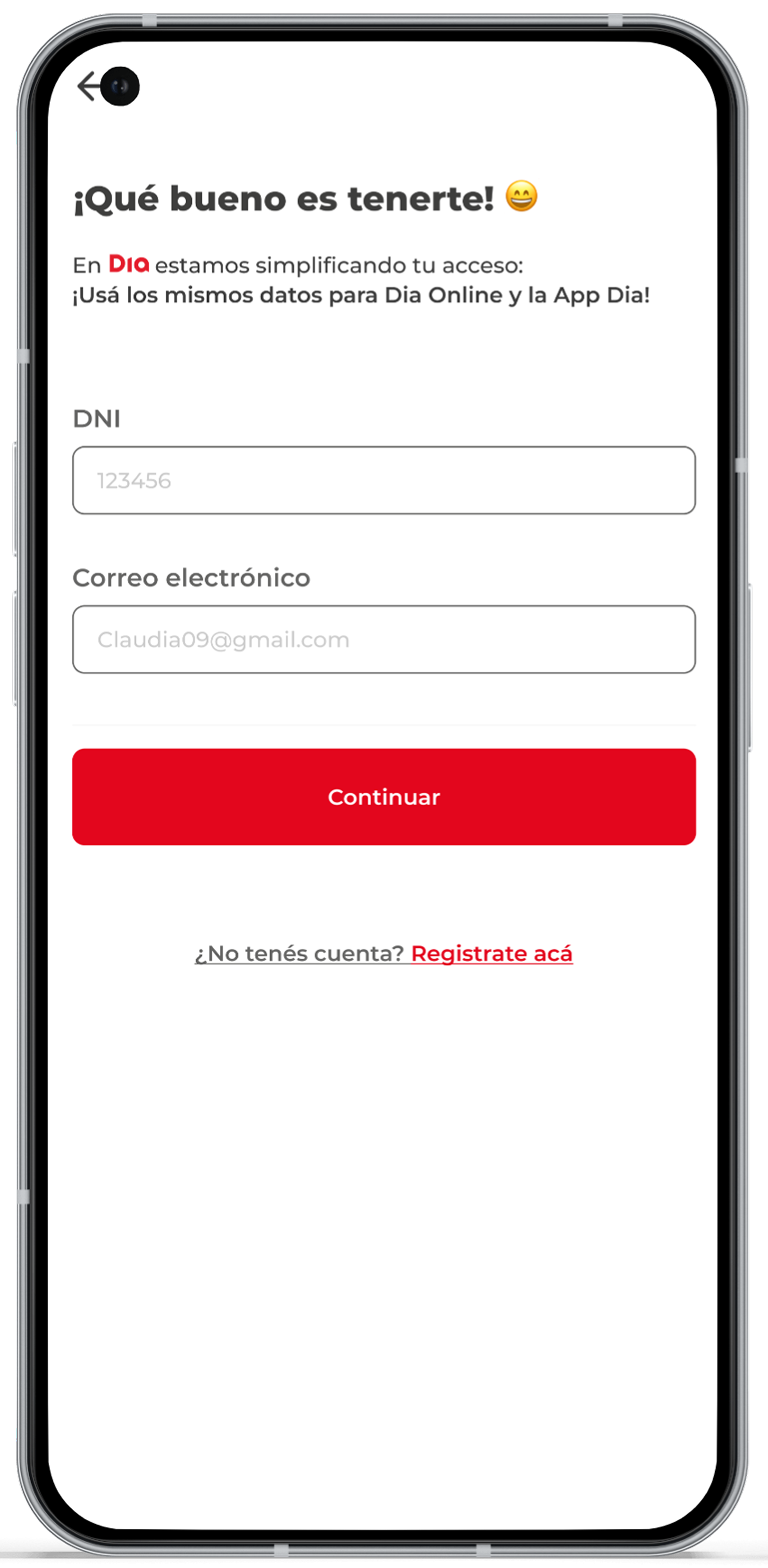Paso 1: iniciar sesión